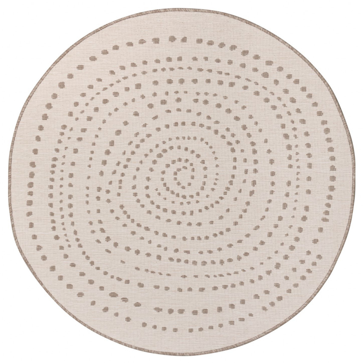 Kusový koberec Twin-Wendeteppiche 105414 Linen kruh – na von aj na doma