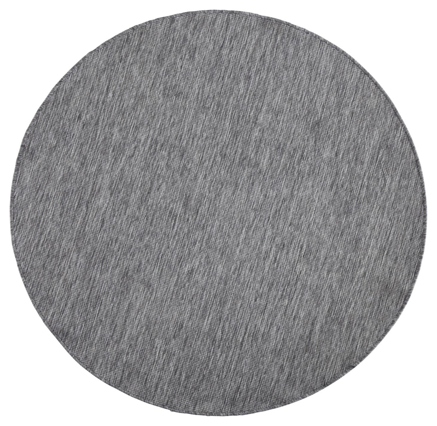 Hanse Home, Kusový koberec Twin-Wendeteppiche 103097 grey cream kruh – na von aj na doma, 200x200 (priemer) kruh, šedá, chodba / predsieň