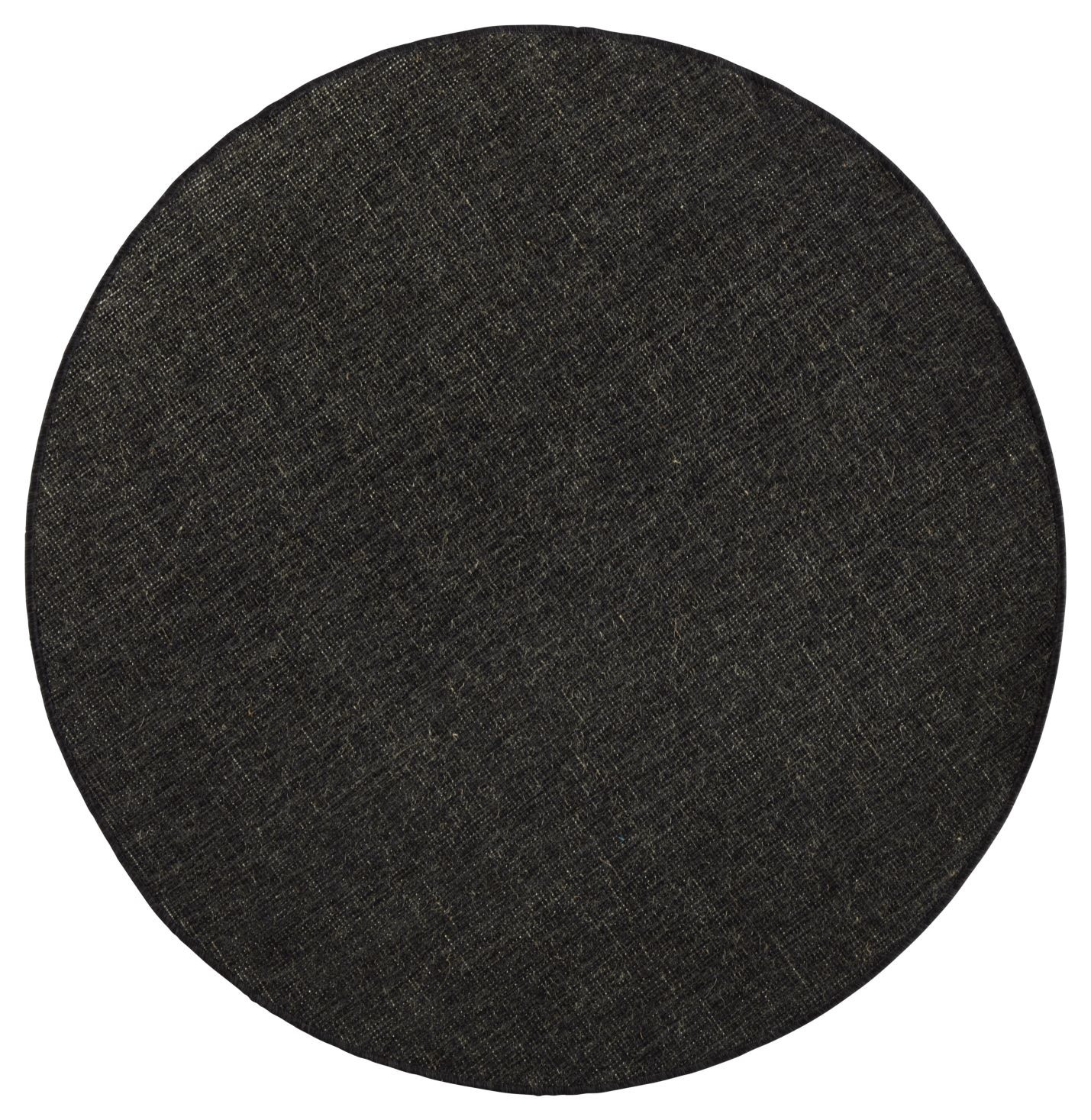 Hanse Home, Kusový koberec Twin-Wendeteppiche 103096 black cream kruh – na von aj na doma, 140x140 (priemer) kruh, čierna, chodba / predsieň