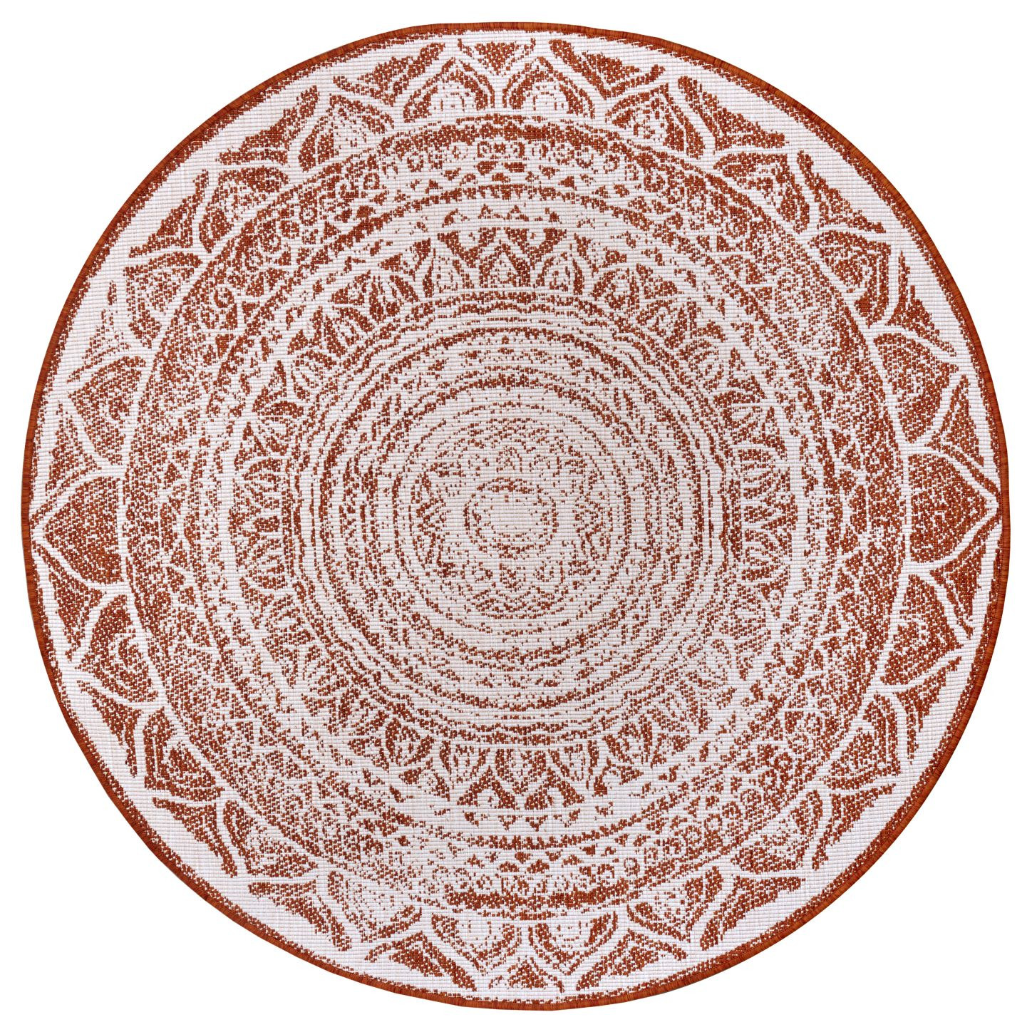 Kusový koberec Twin Supreme 105497 Cayenne kruh – na von aj na doma - 200x200 (priemer) kruh cm NORTHRUGS - Hanse Home koberce 