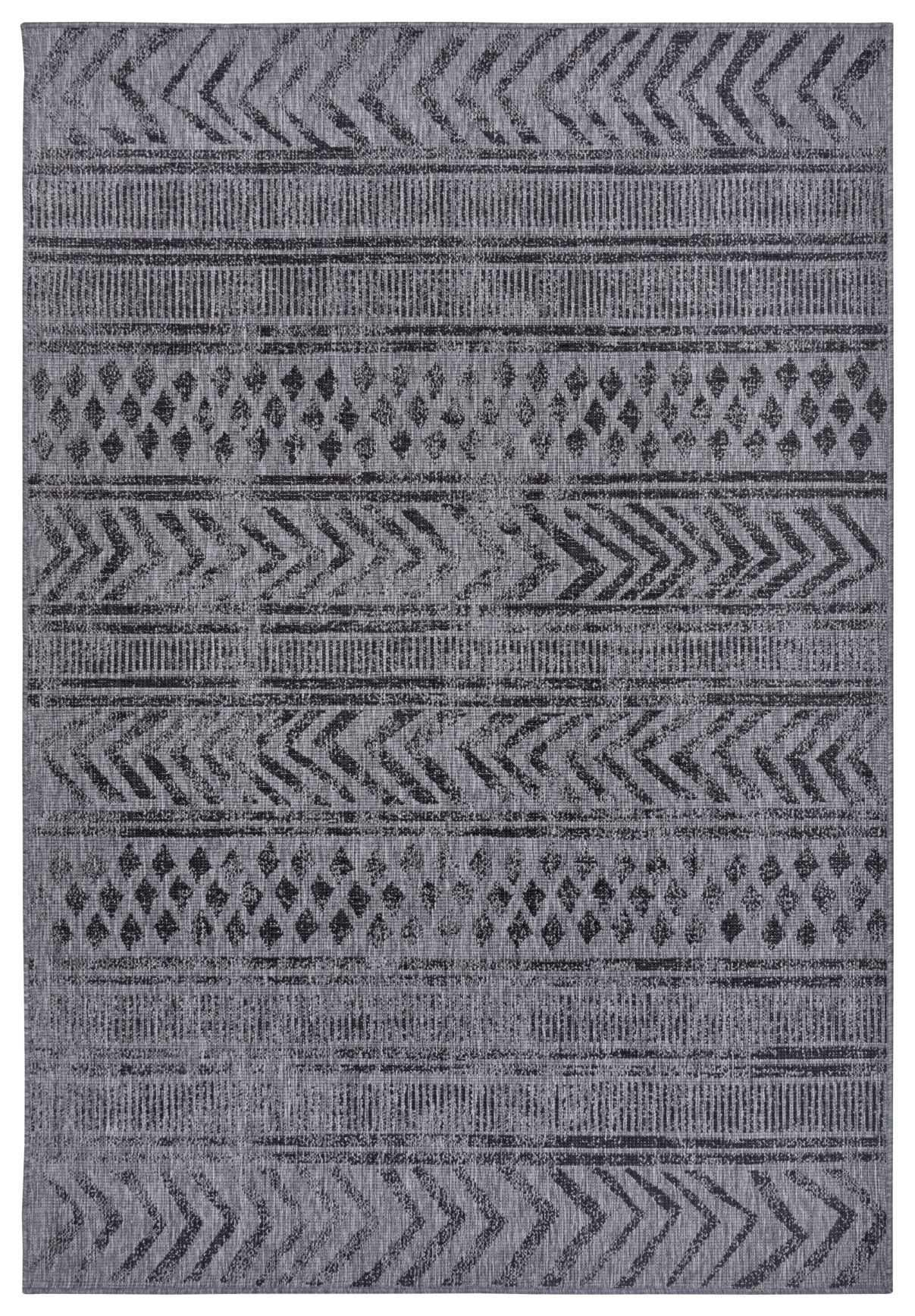 Hanse Home, Kusový koberec Twin Supreme 105417 Biri Night Silver – na von aj na doma, 80x150, šedá, chodba / predsieň
