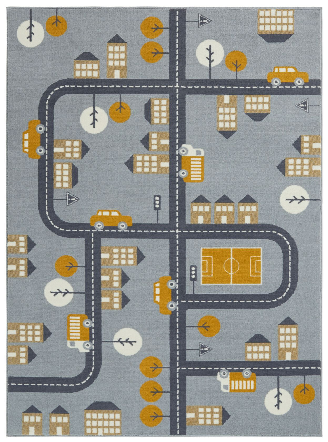 Hanse Home, Detský koberček Adventures 105530 Mouse Mustard, 120x170, šedá, detská izba