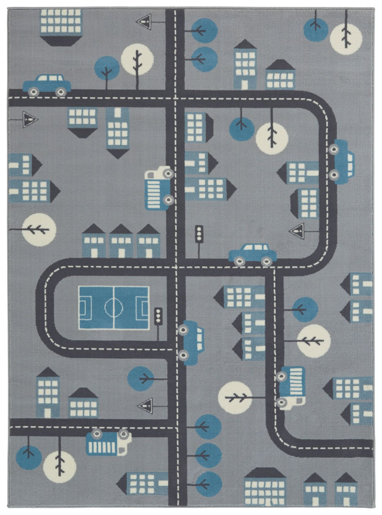 Hanse Home, Detský koberček Adventures 105532 Mouse Blue, 80x150, modrá, detská izba