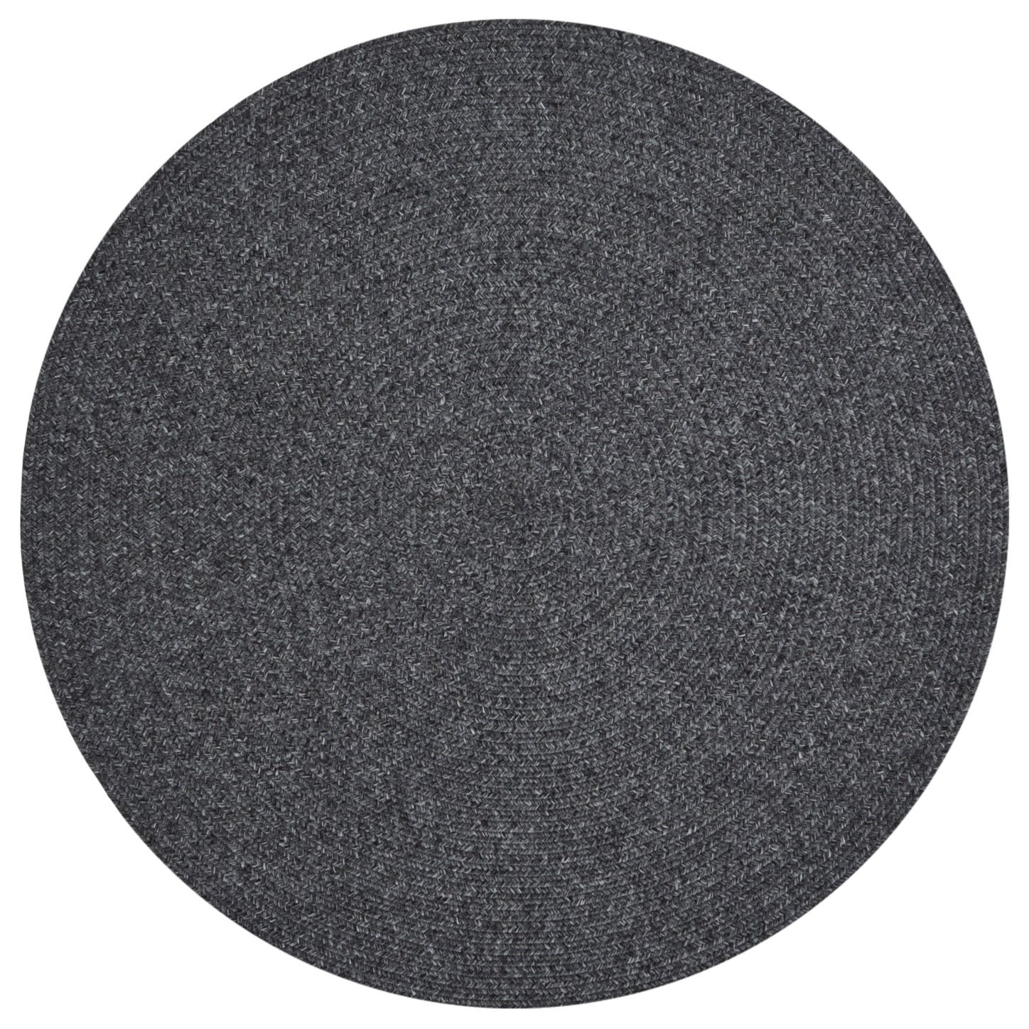 Kusový koberec Braided 105550 Dark Grey kruh – na von aj na doma - 150x150 (priemer) kruh cm NORTHRUGS - Hanse Home koberce 