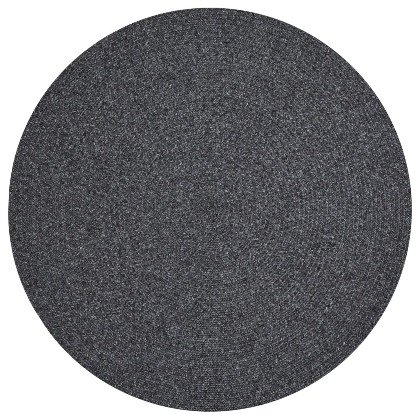 Hanse Home, Kusový koberec Braided 105550 Dark Grey kruh – na von aj na doma, 150x150 (priemer) kruh, šedá, chodba / predsieň