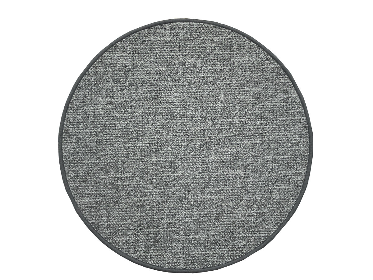 Kusový koberec Alassio sivý okrúhly - 67x67 (priemer) kruh cm Vopi koberce 