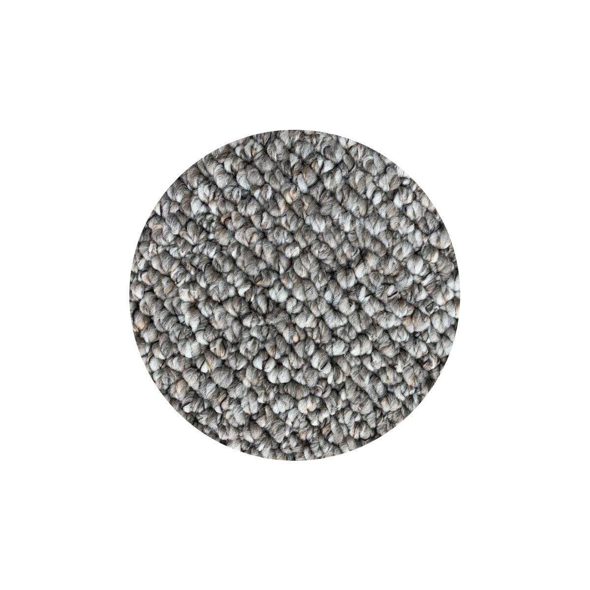 AKCIA: 120x120 (priemer) kruh cm Kruhový koberec Wellington sivý