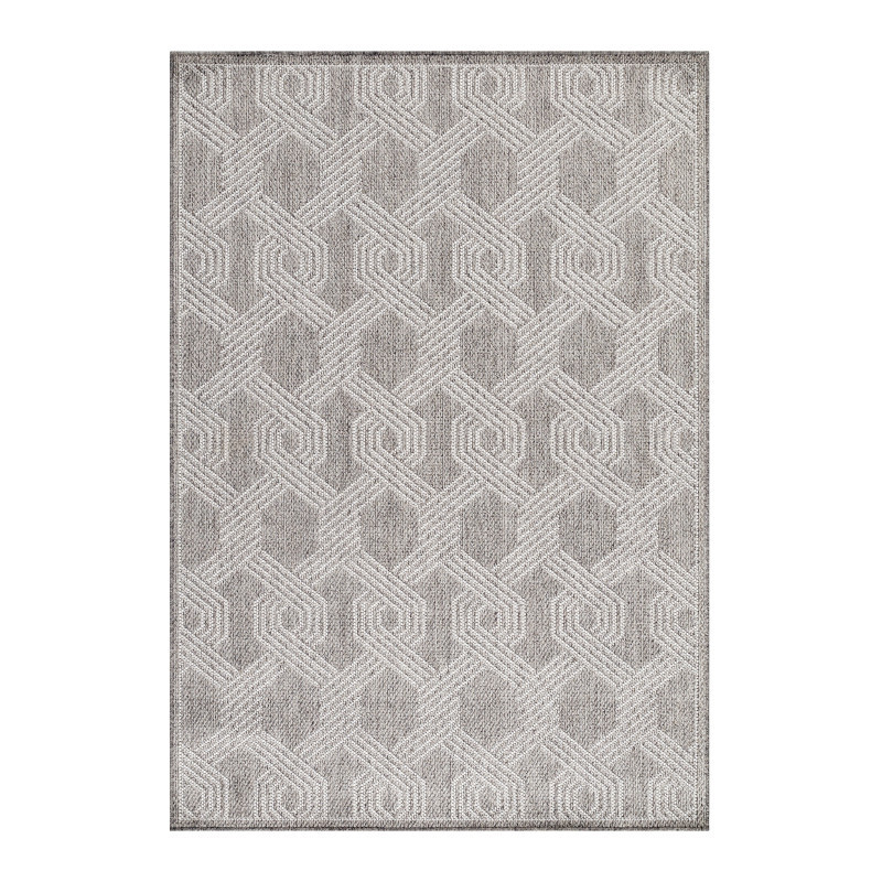 Ayyildiz, Kusový koberec Aruba 4904 grey – na von aj na doma, 120x170, šedá, chodba / predsieň