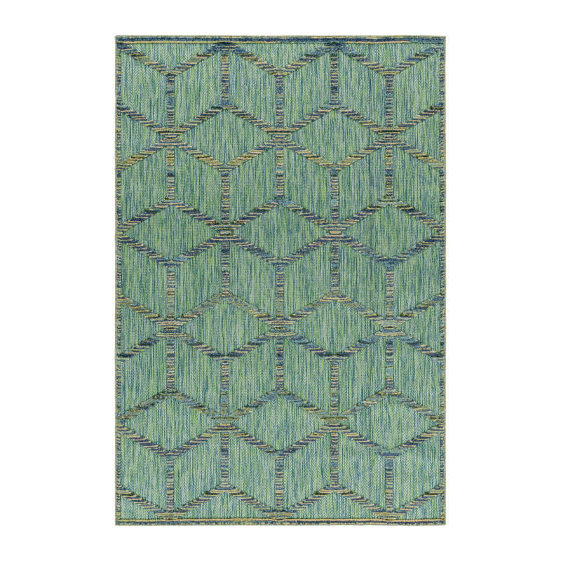 Ayyildiz, Kusový koberec Bahama 5151 Green – na von aj na doma, 80x250, zelená, chodba / predsieň