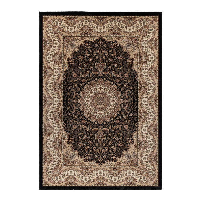 Kusový koberec Kashmir 2606 black - 80x150 cm Ayyildiz koberce 