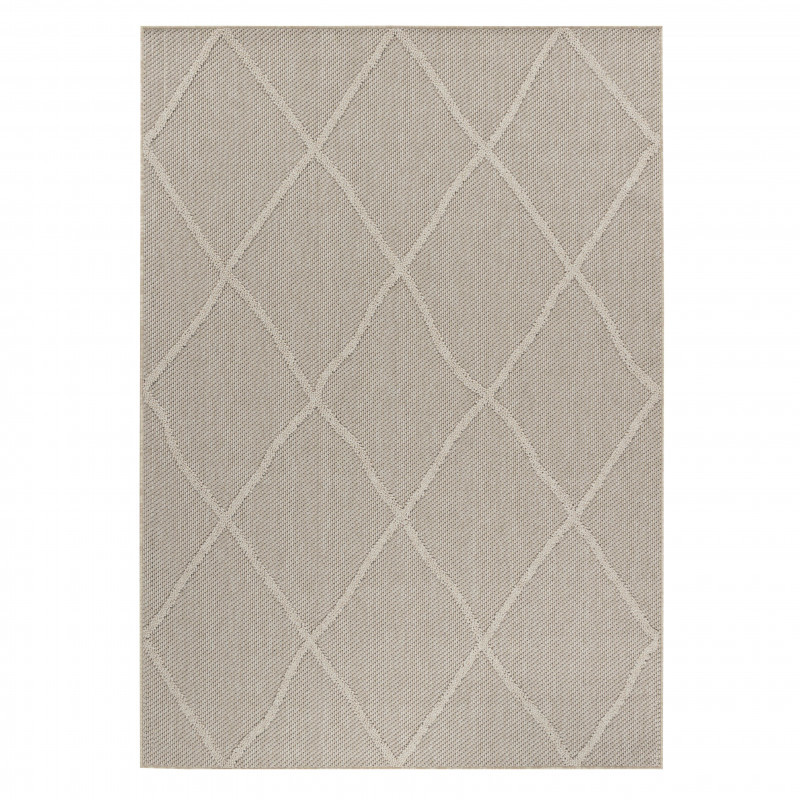 Ayyildiz, Kusový koberec Patara 4952 Beige – na von aj na doma, 120x170, béžová, chodba / predsieň