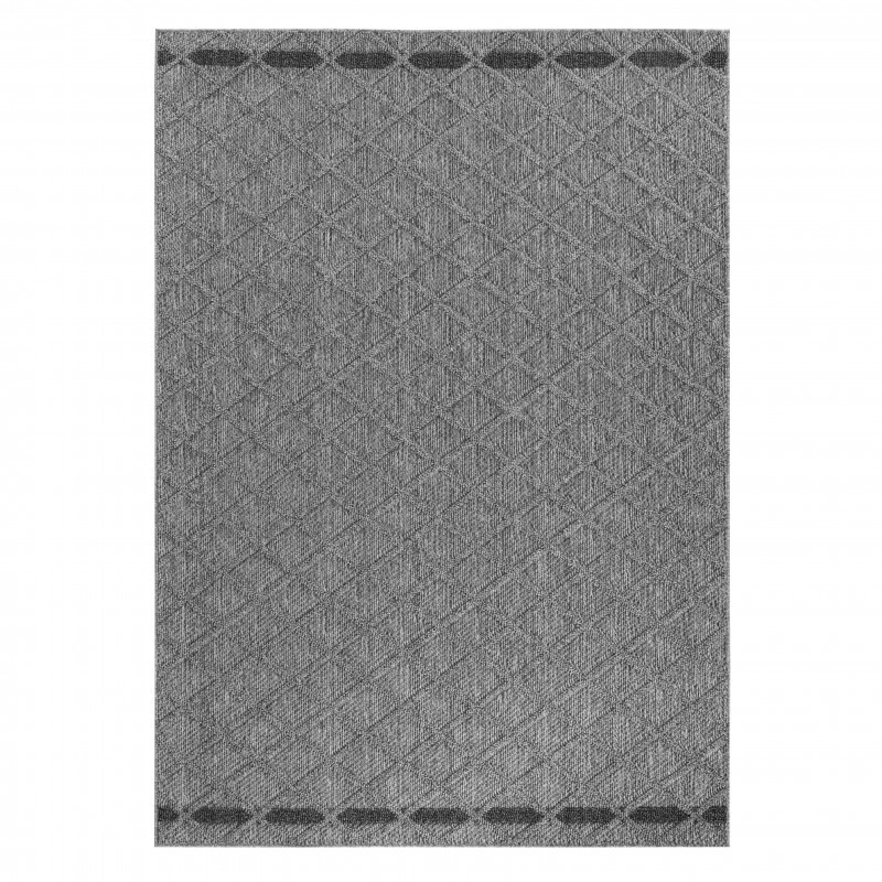 Ayyildiz, Kusový koberec Patara 4953 Grey – na von aj na doma, 80x150, šedá, chodba / predsieň