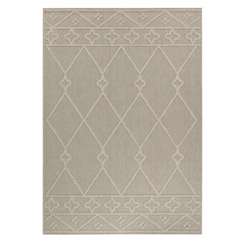 Ayyildiz, Kusový koberec Patara 4955 Beige – na von aj na doma, 120x170, béžová, chodba / predsieň