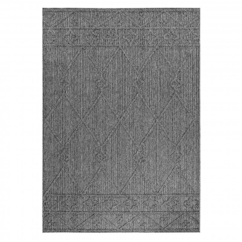 Ayyildiz, Kusový koberec Patara 4955 Grey – na von aj na doma, 140x200, šedá, chodba / predsieň