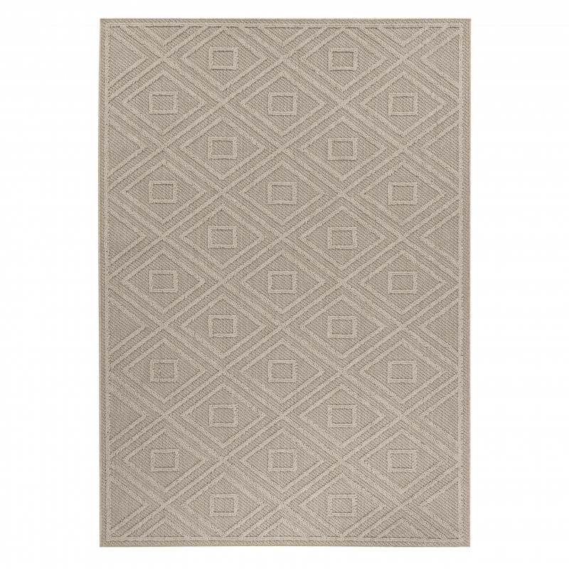 Ayyildiz, Kusový koberec Patara 4956 Beige – na von aj na doma, 80x150, béžová, chodba / predsieň