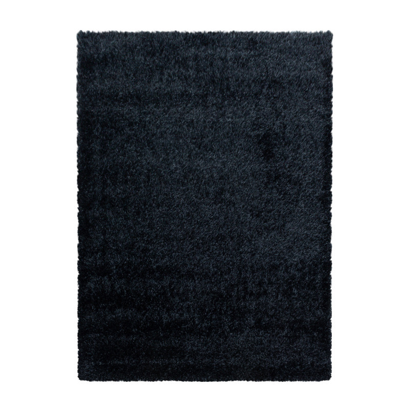 Ayyildiz, Kusový koberec Brilliant Shaggy 4200 Black, 240x340, čierna, obývacia izba