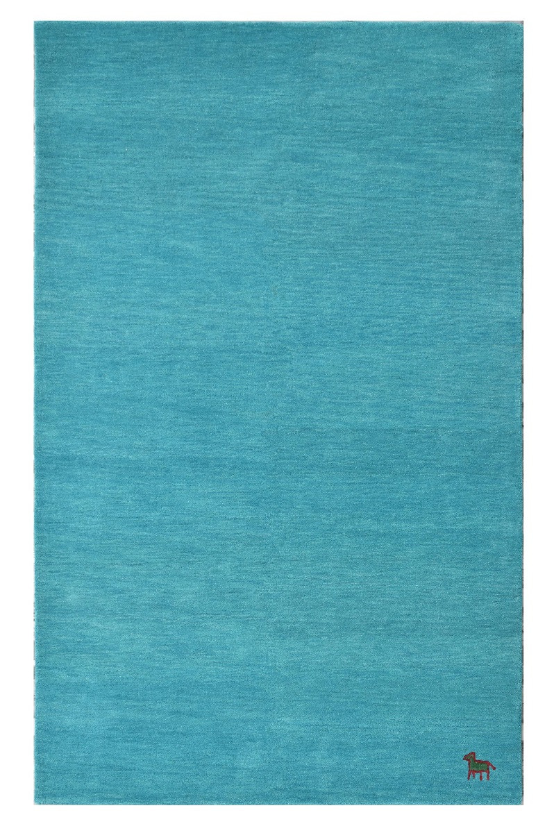Asra, Ručne všívaný kusový koberec Asra wool tyrkys, 160x230, modrá, obývacia izba