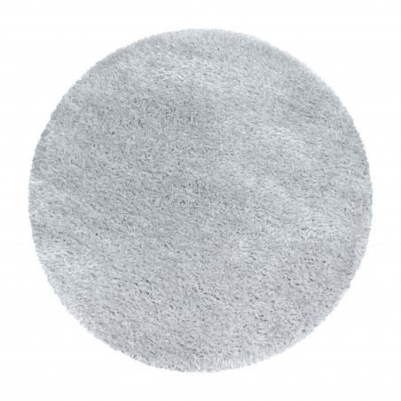 Kusový koberec Brilliant Shaggy 4200 Silver kruh - 120x120 (priemer) kruh cm Ayyildiz koberce 