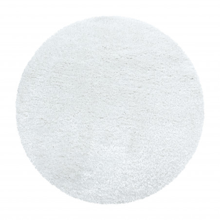 Kusový koberec Brilliant Shaggy 4200 Snow kruh - 80x80 (priemer) kruh cm Ayyildiz koberce 