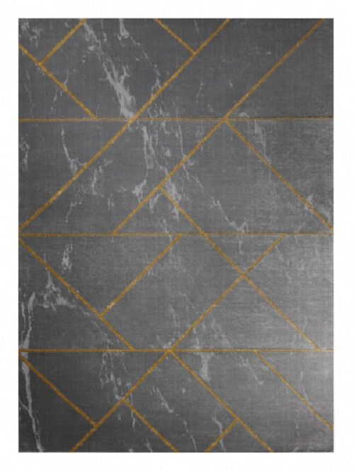 Kusový koberec Emerald geometric 1012 grey and gold - 200x290 cm Dywany Łuszczów 