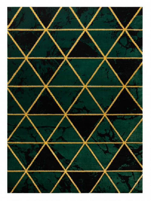 Dywany Łuszczów, Kusový koberec Emerald 1020 green and gold, 80x150, zelená, kancelária
