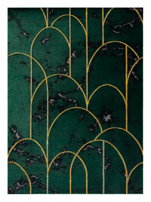 Dywany Łuszczów, Kusový koberec Emerald 1016 green and gold, 120x170, zelená, kancelária