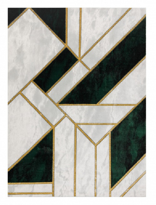 Kusový koberec Emerald 1015 green and gold - 80x150 cm Dywany Łuszczów 