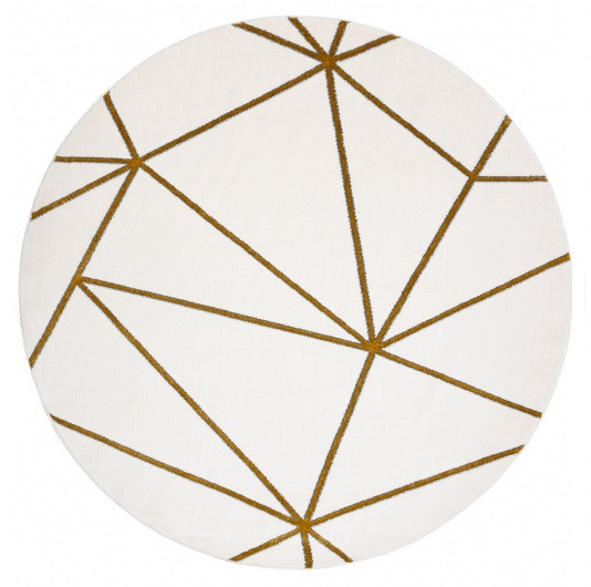 Kusový koberec Emerald 1013 cream and gold kruh - 120x120 (priemer) kruh cm Dywany Łuszczów 