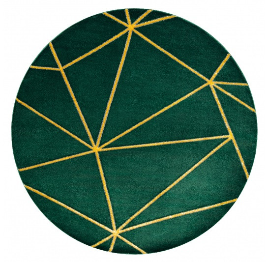 Kusový koberec Emerald 1013 green and gold kruh - 200x200 (priemer) kruh cm Dywany Łuszczów 