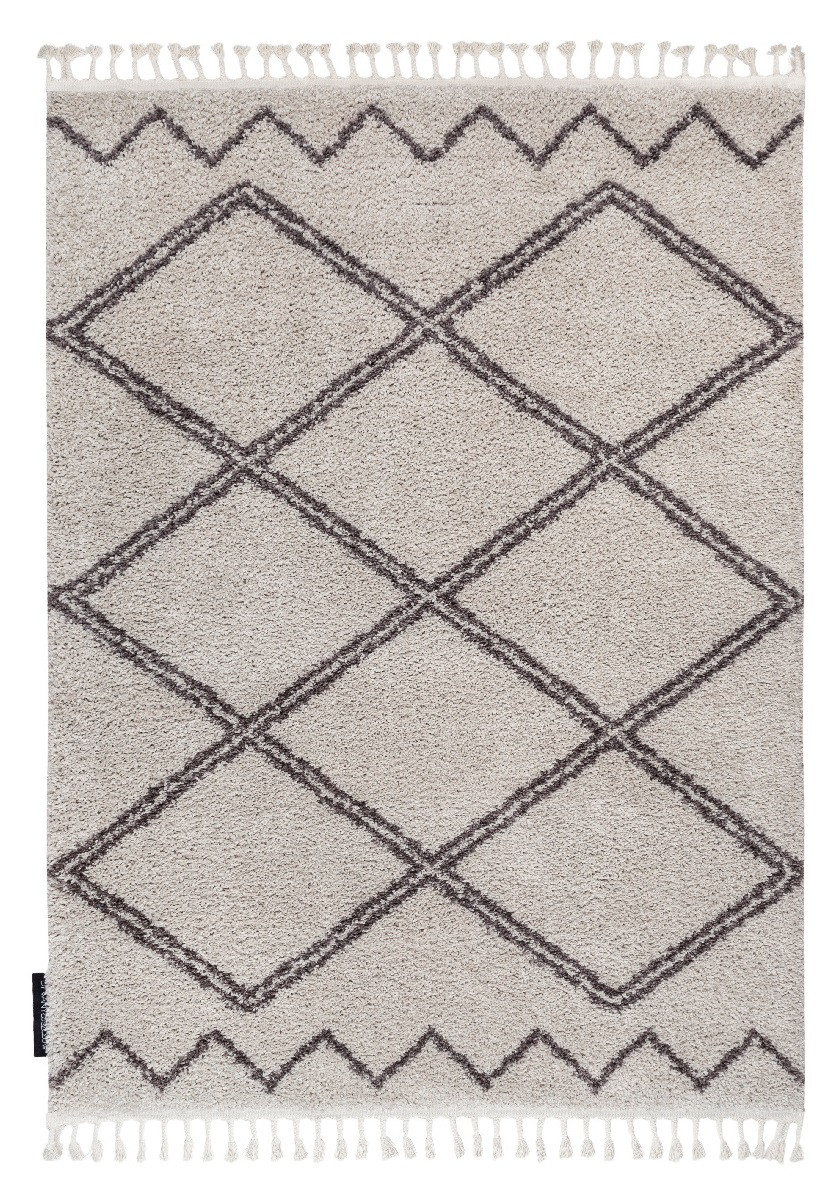 Kusový koberec Berber Asila B5970 cream and brown - 80x150 cm Dywany Łuszczów 
