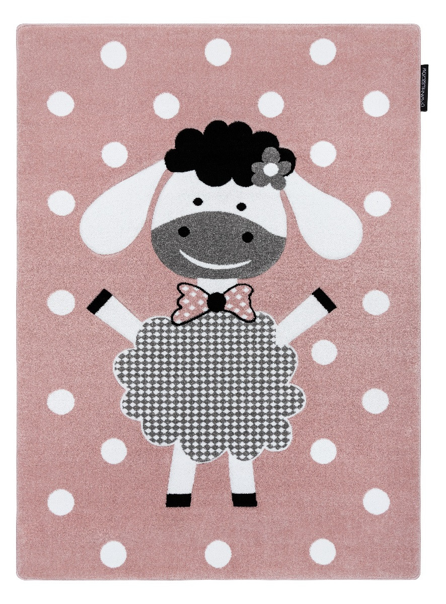 Detský kusový koberec Petit Dolly sheep pink - 140x190 cm Dywany Łuszczów 