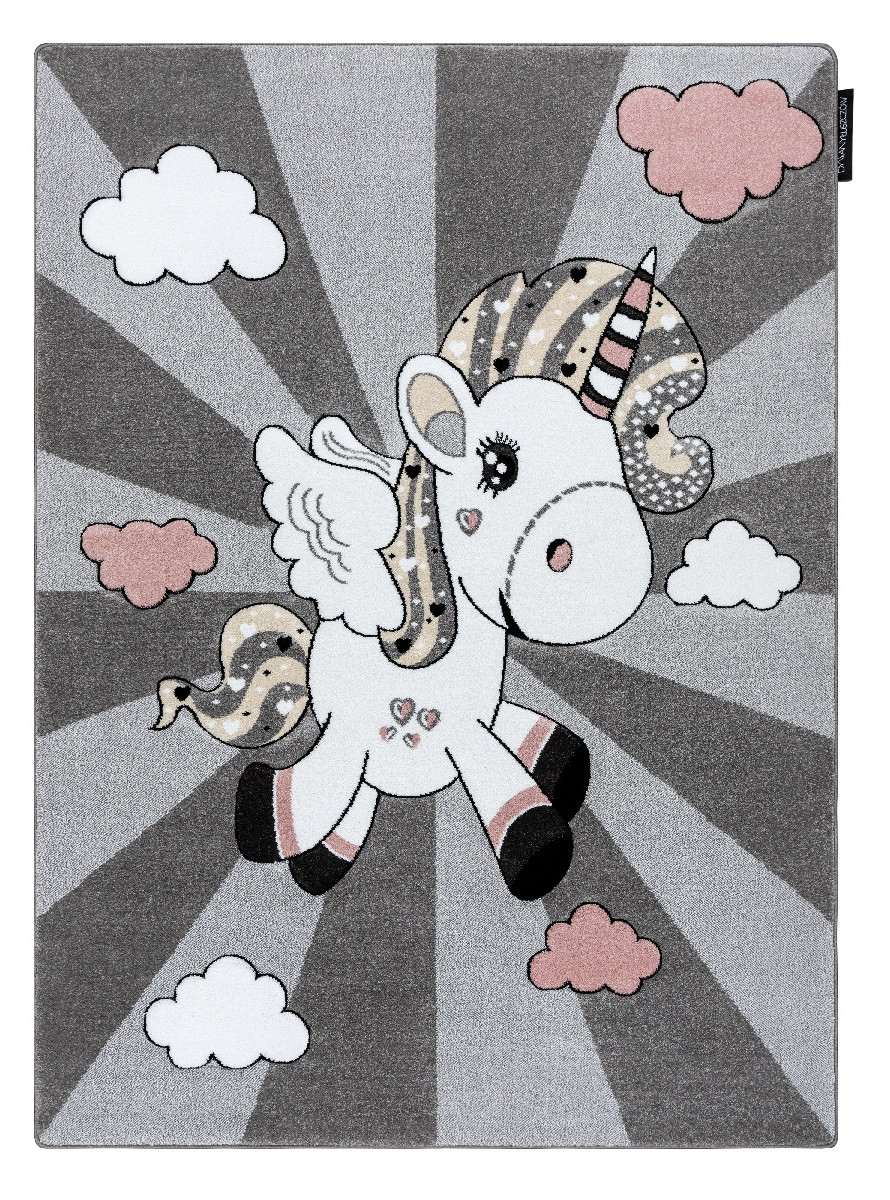 Dywany Łuszczów, Detský kusový koberec Petit Unicorn grey, 160x220, šedá, detská izba