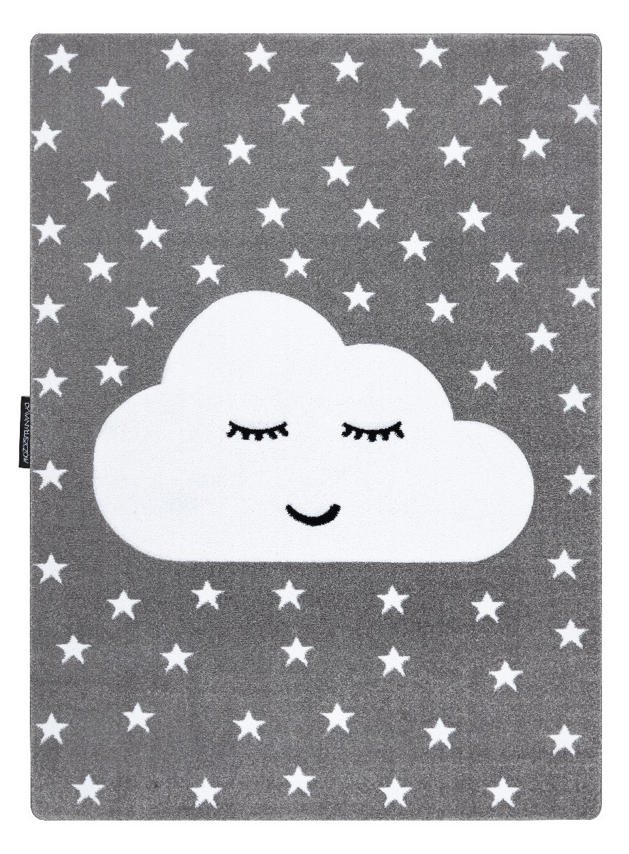 Detský kusový koberec Petit Cloud stars grey - 180x270 cm Dywany Łuszczów 