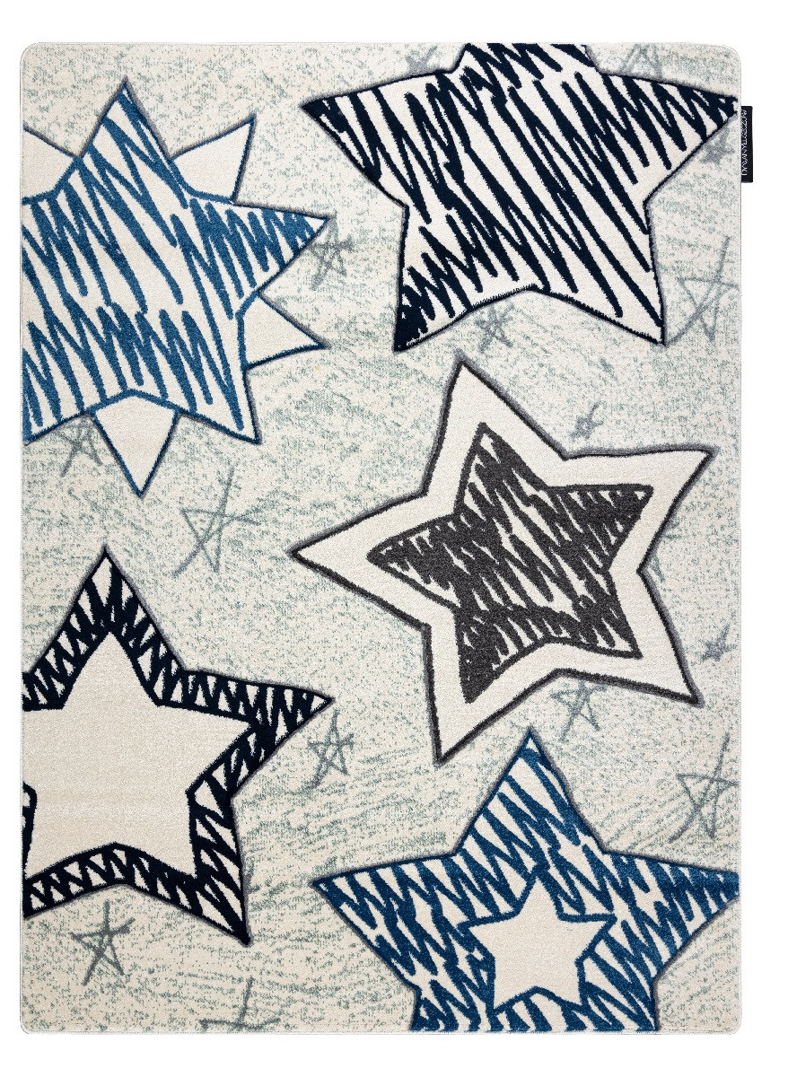 Dywany Łuszczów, Detský kusový koberec Petit Stars blue, 120x170, modrá, detská izba