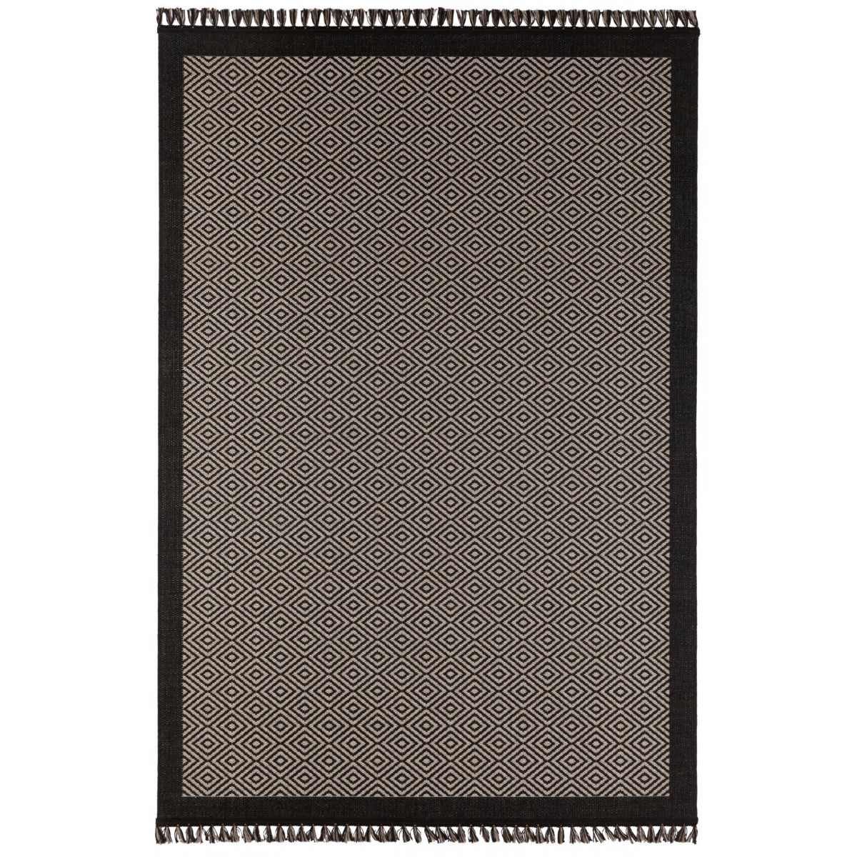AKCIA: 160x230 cm Kusový koberec Mujkoberec Original Carolina 103256 Black Nature Beige