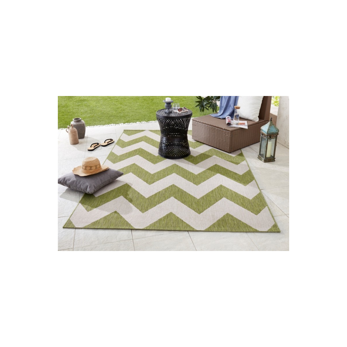 AKCIA: 80x150 cm Kusový koberec Meadow 102736 grün / beige – na von aj na doma