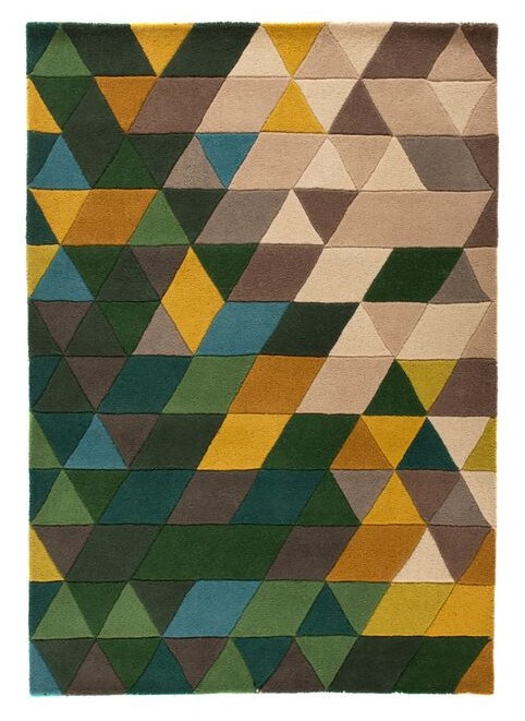 Ručne všívaný kusový koberec Illusion Prism Green / Multi - 200x290 cm Flair Rugs koberce 