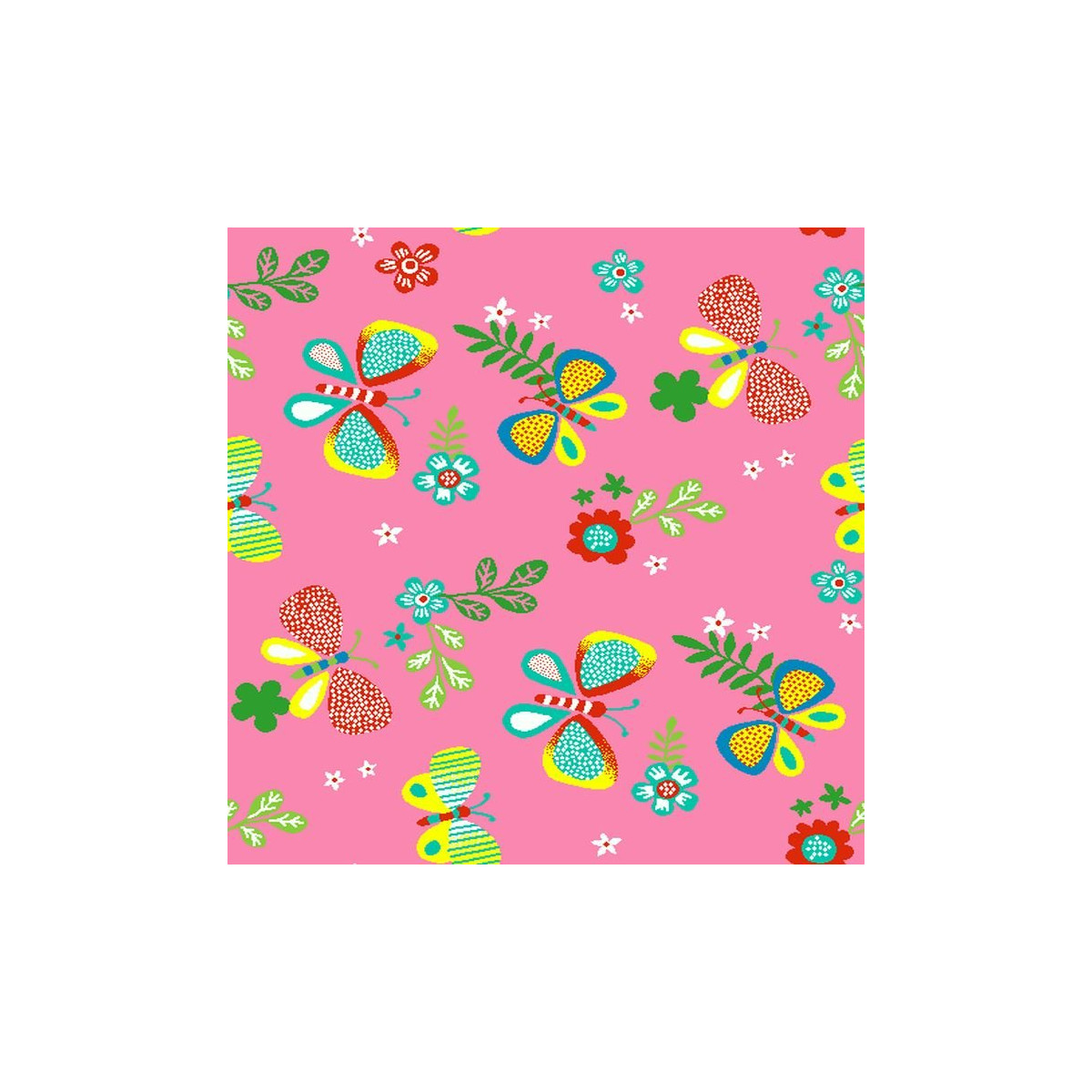 AKCIA: 120x170 cm Detský kusový koberec Motýlik 5241 ružový