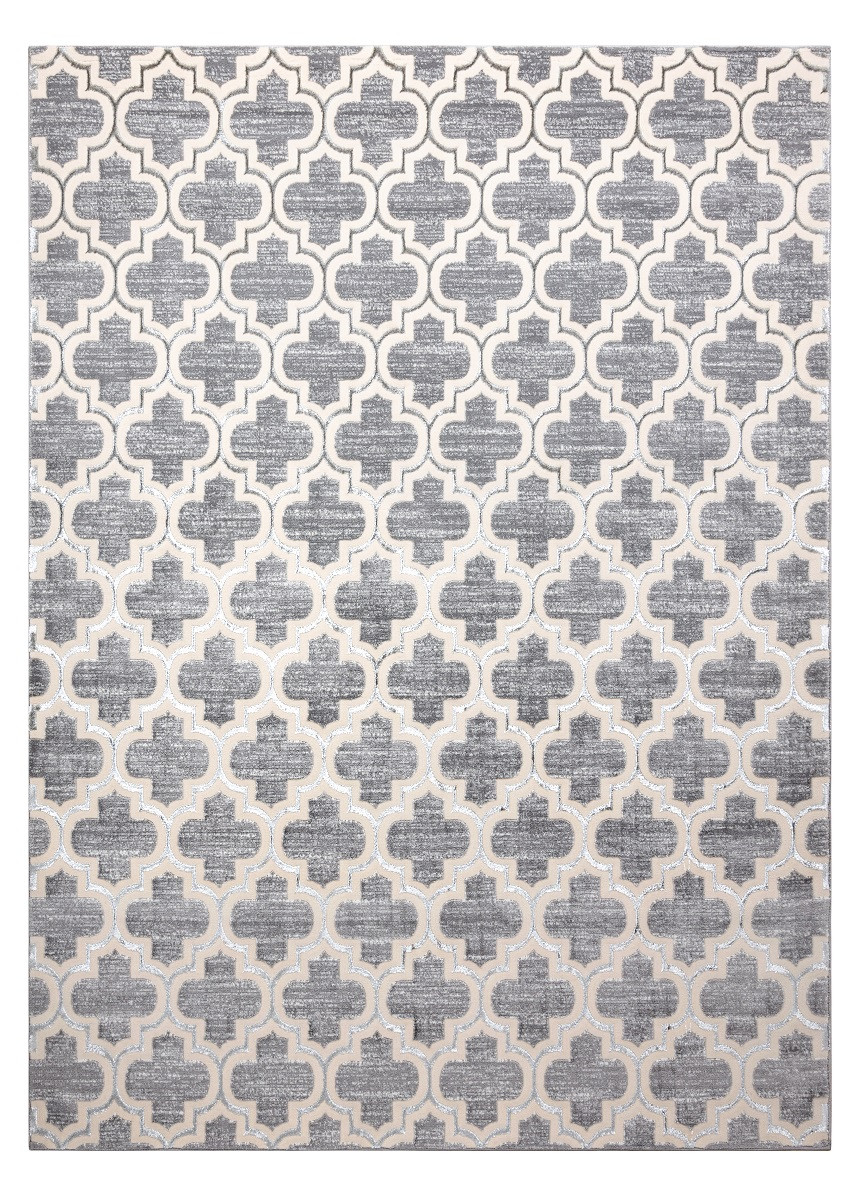 Kusový koberec Core W6764 Trellis grey/cream - 140x190 cm Dywany Łuszczów 