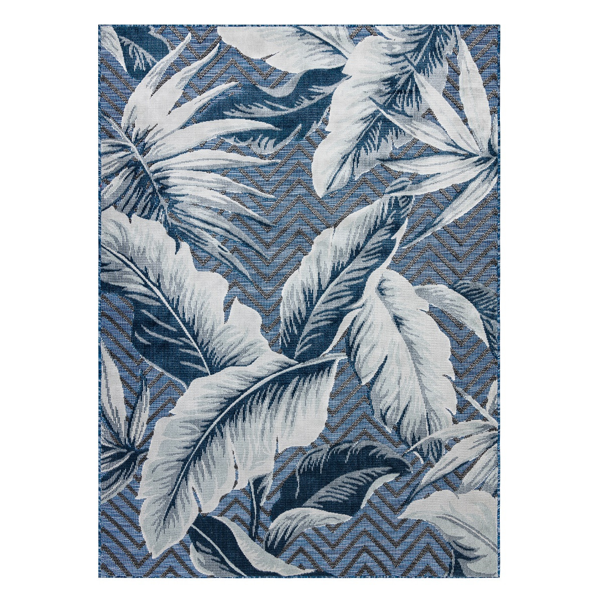 Kusový koberec Botanic 65242 Feathers navy – na von aj na doma