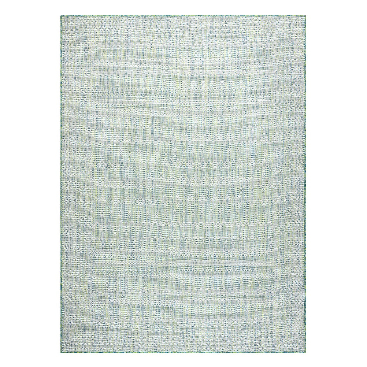 Kusový koberec Sion Sisal Aztec 22184 green/blue/ecru