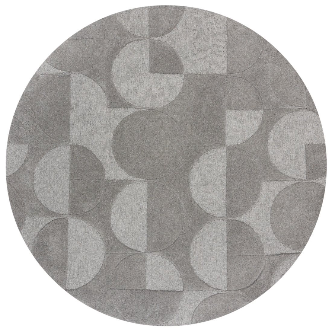 Flair Rugs, Kusový koberec Moderno Gigi Grey kruh, 160x160 (priemer) kruh, šedá, obývacia izba