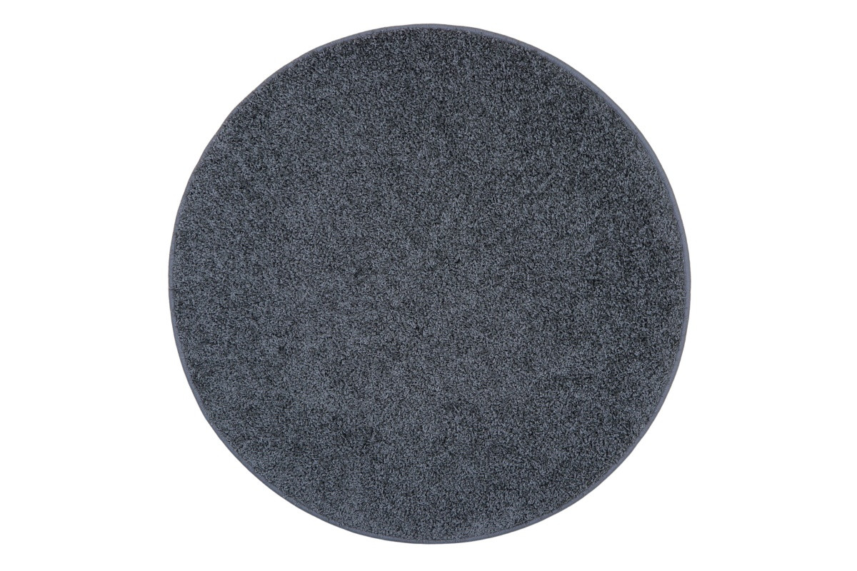 Kusový koberec Color Shaggy sivý guľatý - 57x57 (priemer) kruh cm Vopi koberce 