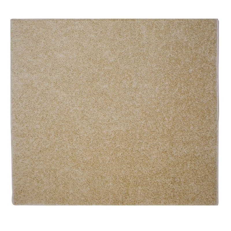 Kusový koberec Color Shaggy béžový štvorec - 100x100 cm Vopi koberce 