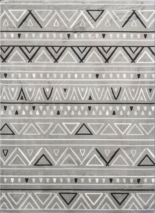 Berfin Dywany, Kusový koberec Alfa New 7207 Grey, 120x180, šedá, obývacia izba