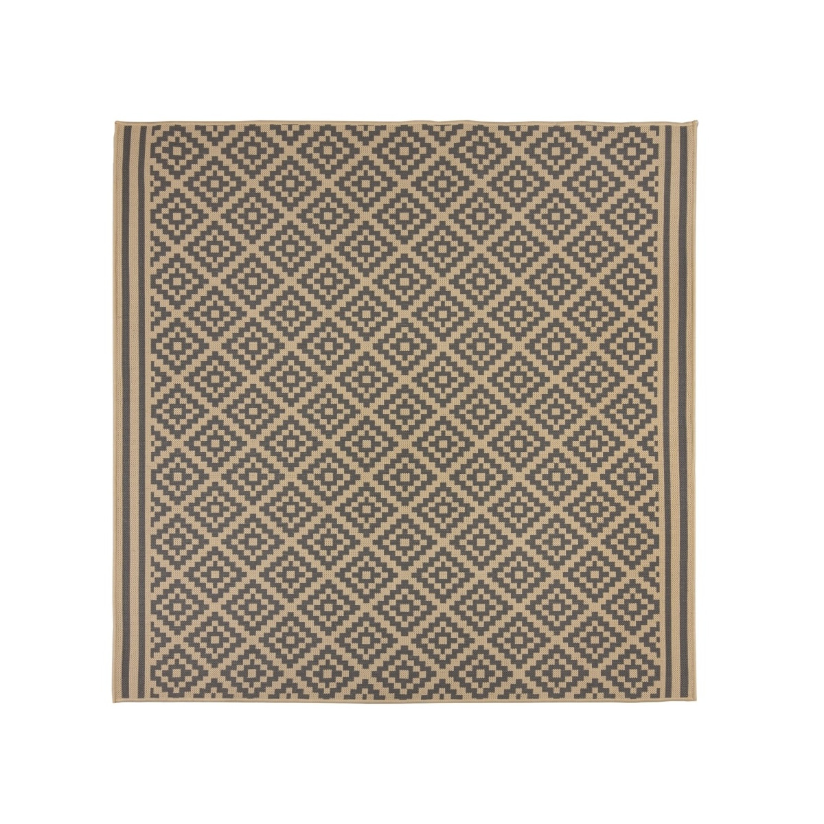 Kusový koberec Florence Alfresco Moretti Beige/Anthracite štvorec – na von aj na doma