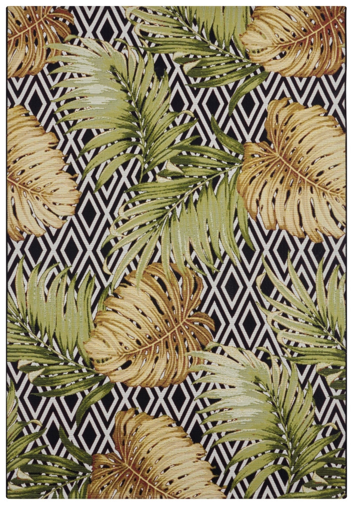 Kusový koberec Flair 105611 Diamonds and Leaves Multicolored – na von aj na doma - 120x180 cm Hanse Home Collection koberce 