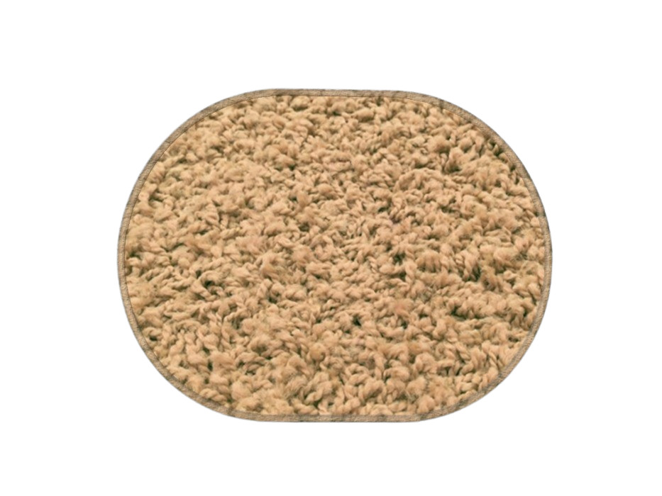 Kusový koberec Color shaggy béžový ovál - 60x110 cm Vopi koberce 
