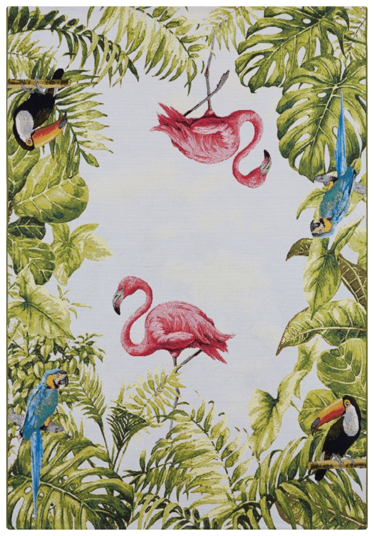 Hanse Home, Kusový koberec Flair 105616 Tropical Birds Multicolored – na von aj na doma, 120x180, viacfarebná, chodba / predsieň