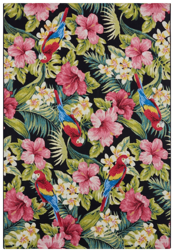 Hanse Home, Kusový koberec Flair 105619 Tropical Feeling Multicolored – na von aj na doma, 120x180, viacfarebná, chodba / predsieň